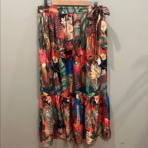 Rachel Zoe Tropical Maxi Skirt Size Medium